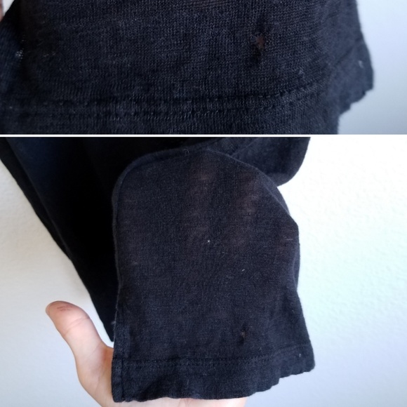 Madewell 100% Linen Muscle Tee Tank Top Crew Neck - Picture 8 of 8